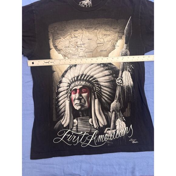 DGA tees Graphic T-Shirt Men's en's  XL Black First Americans Native American - Picture 3 of 12